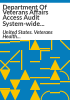 Department_of_Veterans_Affairs_access_audit_system-wide_review_of_access